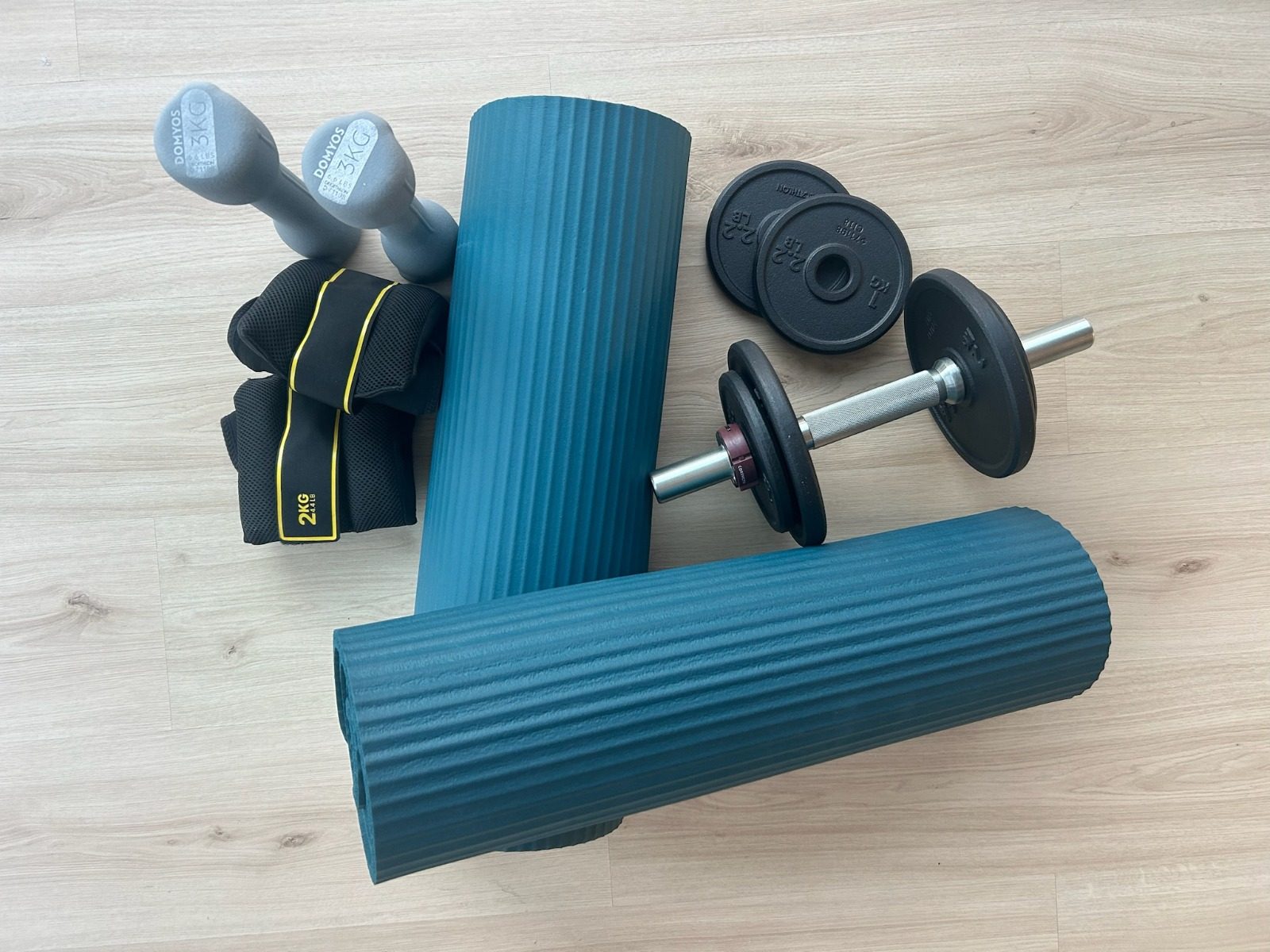Fitness equipment available at the villa