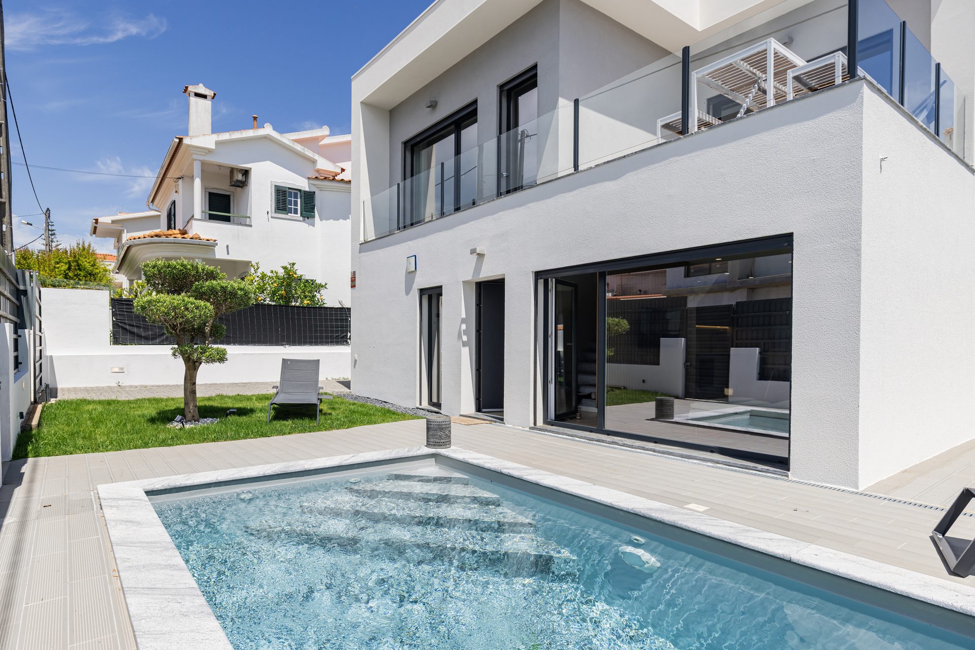 Pool and house in the best light