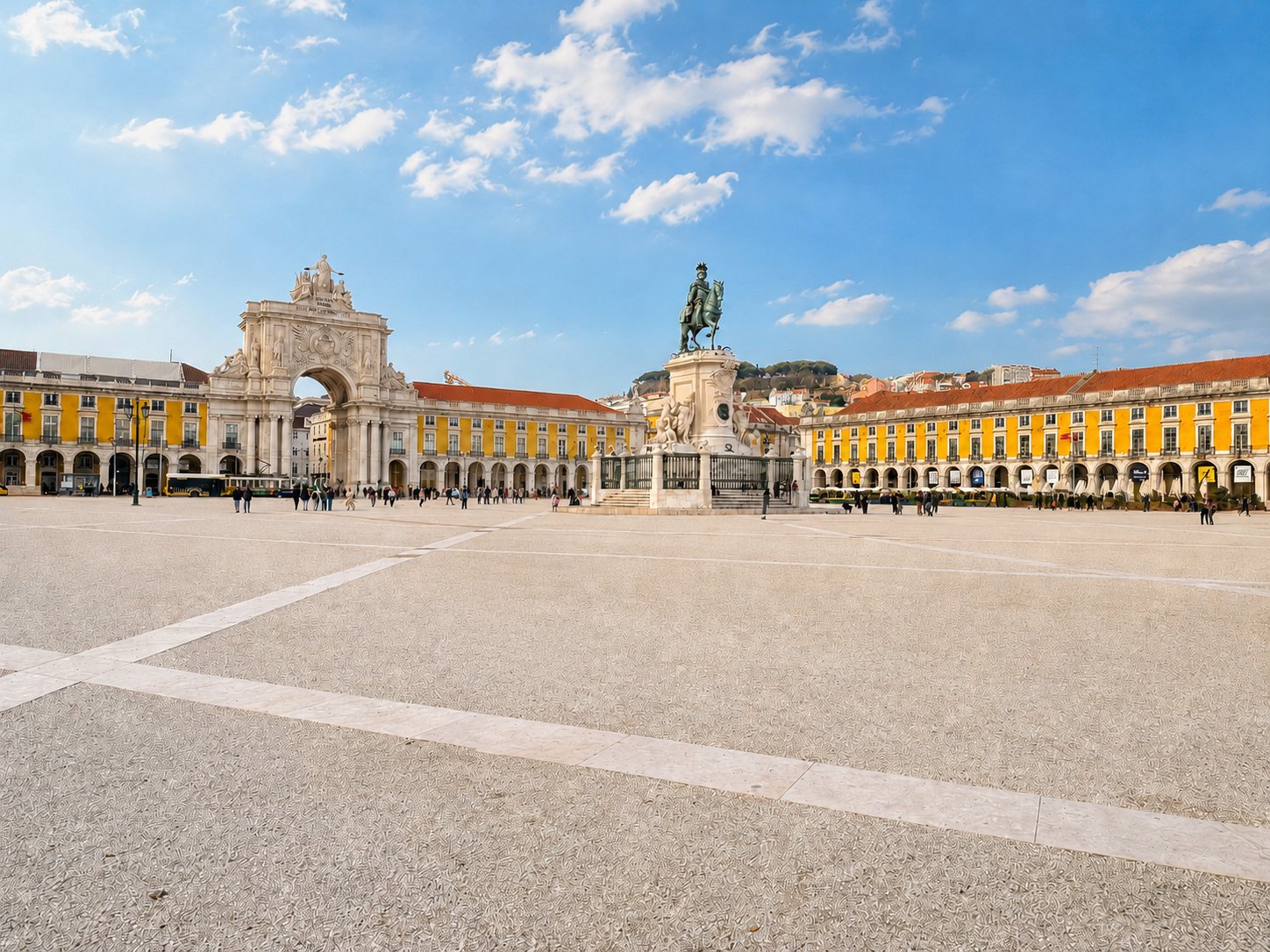 Praça do Comércio riverside square in Lisbon