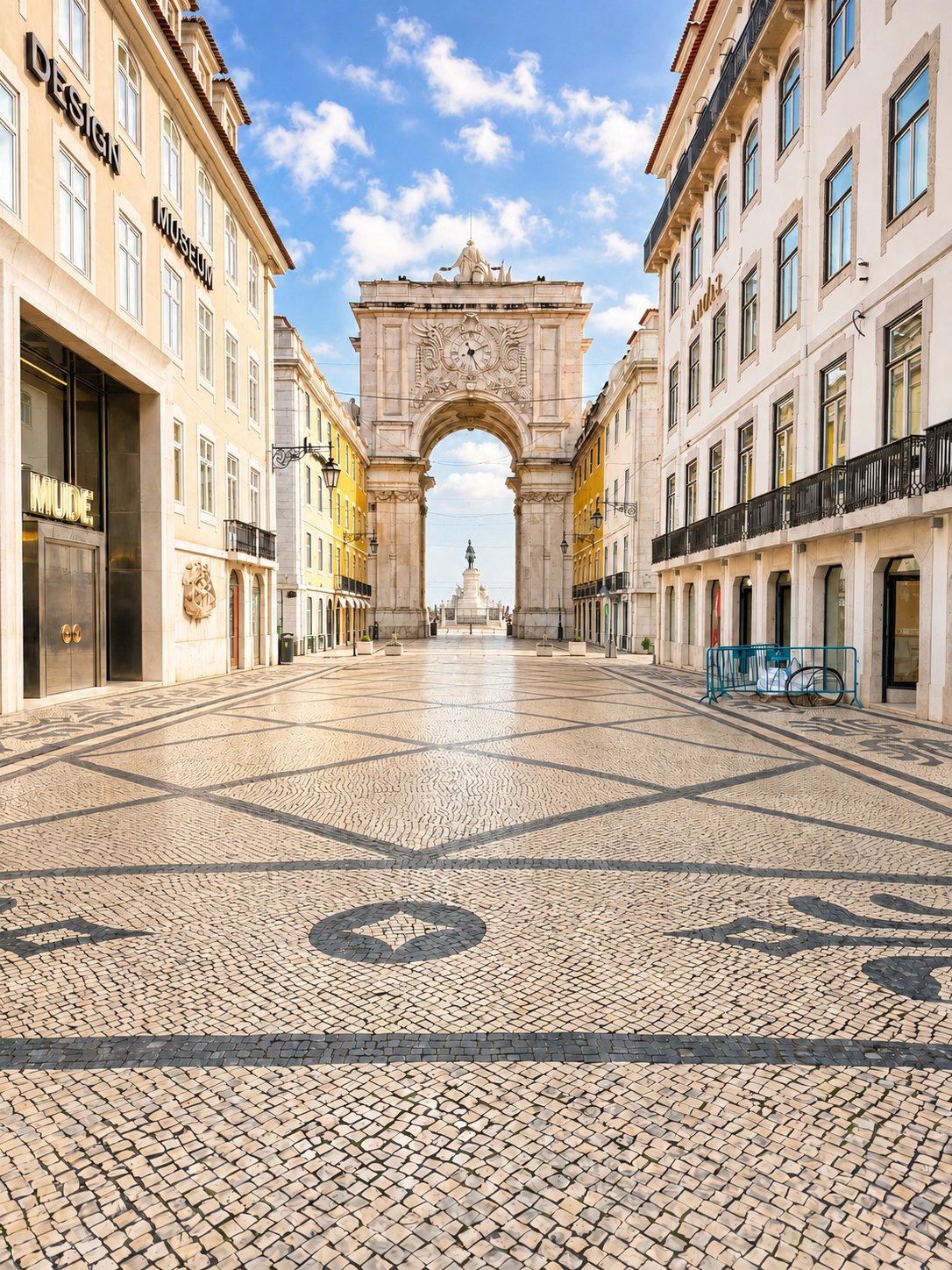 Rua Augusta arch in downtown Lisbon